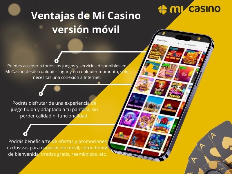 Ventajas de jugar en la versión móvil de Mi Casino
