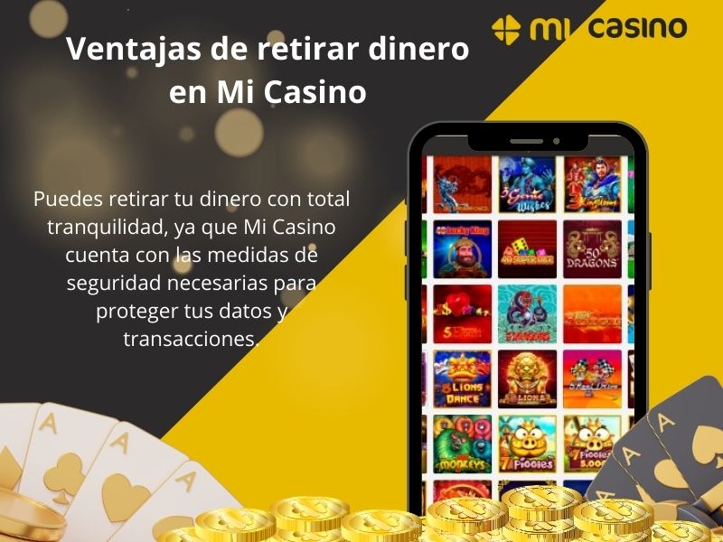 Ventajas de retirar dinero de la versión móvil de Mi Casino